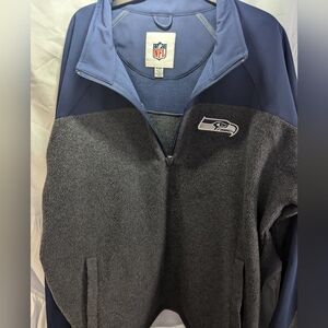 NFL Men's Seattle‎ Seahawks XL Fleece Quarter Zip